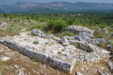 Fototapeta na wymiar Ruins Of Sas Stari Grad, Montenegro