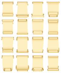 Grunge banners  and scrolls set (vector, CMYK)