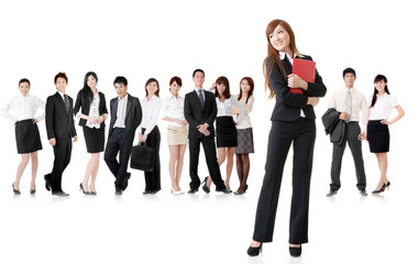 Obraz premium business woman with her team