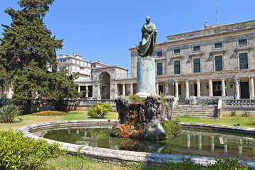 The British palace at Corfu island in Greece