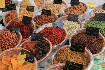Candied fruits and nuts