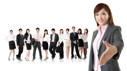 Obraz premium business handshake
