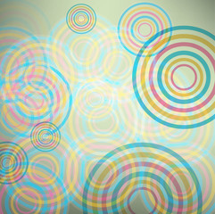 Abstract  background made of set of rings