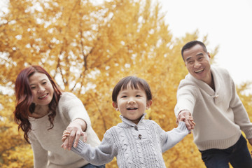 Family Walking in the Park