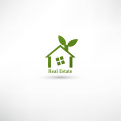 Green real estate concept design.