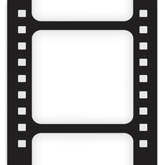 Old filmstrip. Movie ending frame.