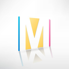 Abstract icon based on the letter