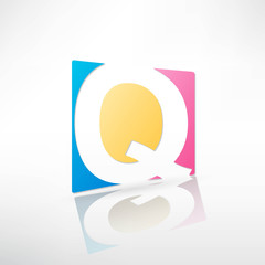 Abstract icon based on the letter