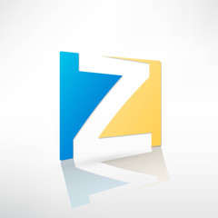 Abstract icon based on the letter