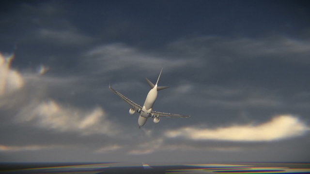 Crash on airport runway during landing