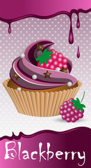 cup cake blackberry