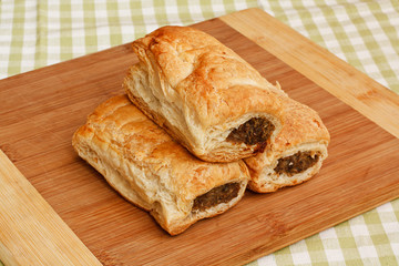 sausage roll kitchen setting