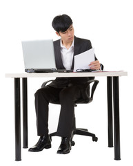 Asian businessman work