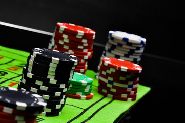 Dark concept od gambling games