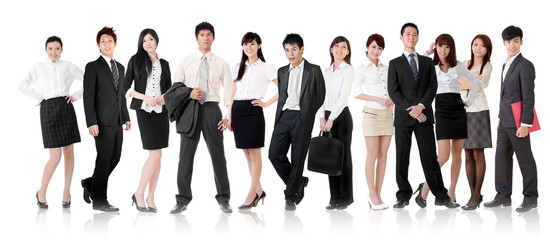 Asian business team