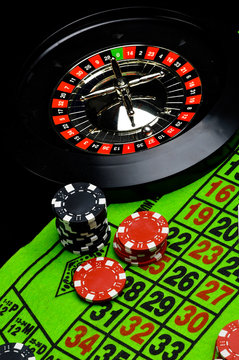 Dark composition of casino, gambling
