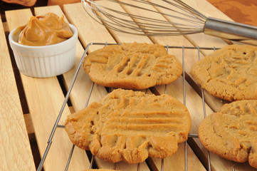 Fresh baked peanut butter cookies