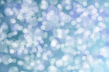 Blue and white bokeh.