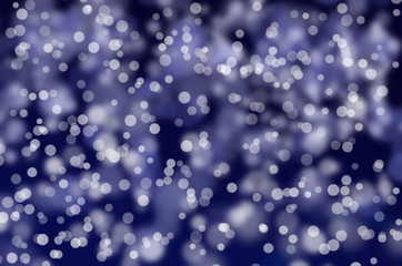 Blue and white bokeh.