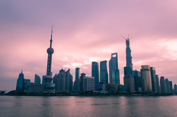 Obraz premium Sunrise Over Shanghai