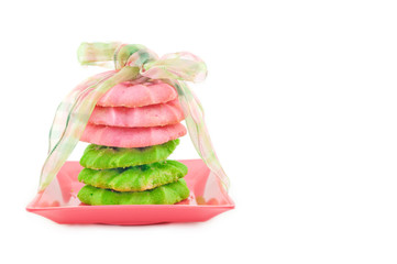 Pink And Green Cookies