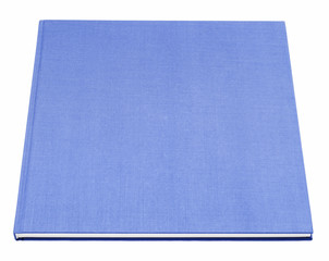Blue book isolated on white