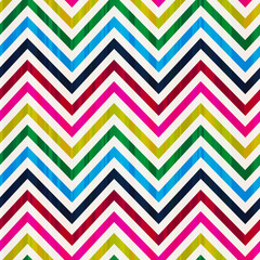 colorful seamless zig zag vector pattern