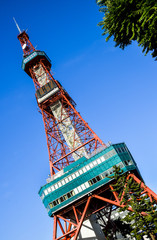 Fototapeta premium Sapporo TV Tower in Sapporo Japan1