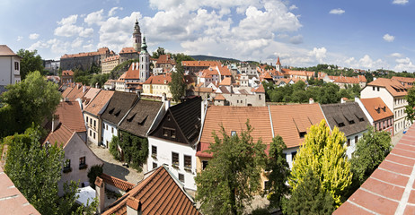 Fototapeta na wymiar Historic city center of Český Krumlov.