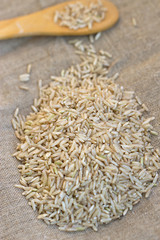 Raw brown rice