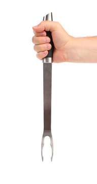 Fork in a hand
