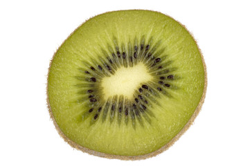 Fototapeta na wymiar Kiwi with seeds cut through