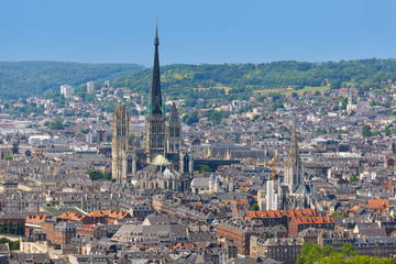 Fototapeta premium Widok z lotu ptaka na Rouen