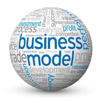 "BUSINESS MODEL" Tag Cloud Globe (strategy project management)