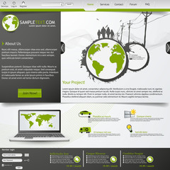 Urban/eco style website template