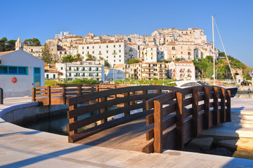 Panoramic view of Rodi Garganico. Puglia. Italy.