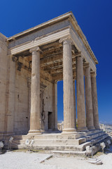 Fototapeta premium north entrance of erechtheion temple, Athens Greece