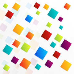 popular abstract colorful square tiles light background vector