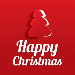 Fototapeta na wymiar Christmas Greeting Card. Christmas tree. Eps10.