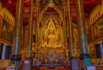 Fototapeta premium Buddha images province Phitsanulok of Thailand