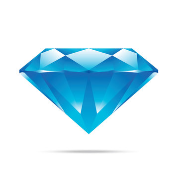 popular blue diamond isolated realistic high quality elements ve