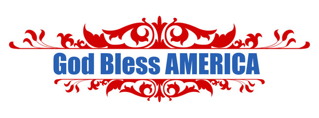 God Bless America - 4th of july Vector