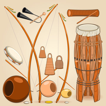 Brazilian Capoeira Music Instruments