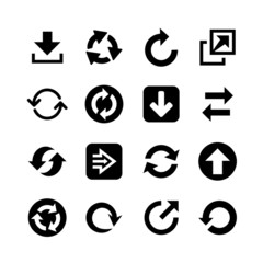 Flat arrow web icons. Icon set