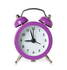 purple alarm clock