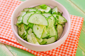 salad with cucumbers