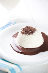 Traditional Italian dessert panna cotta