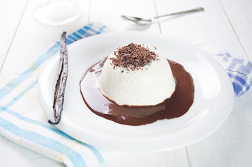 Traditional Italian dessert panna cotta