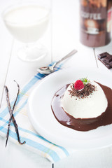 Traditional Italian dessert panna cotta