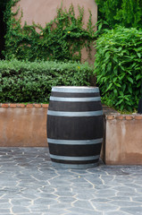 Naklejka premium Bucket made ​​of wood.